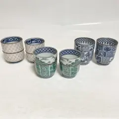 京焼 清水焼 乾山写オランダ市松角小付 珍味入れ 新品・未使用品6個