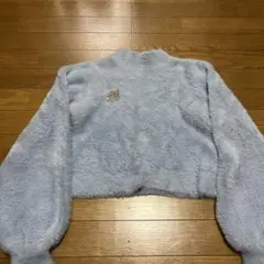 INGNI ライトブルー ファー ニット