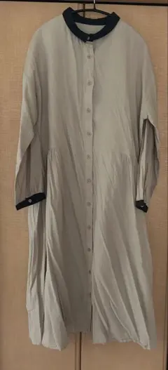新品　ロングワンピース　M〜Lサイズ　綿麻混合