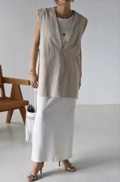 BONJOUR SAGAN ノースリーブVネックセット