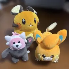 ポケモン ぬいぐるみセット パモ・デデンネ・キテルグマ