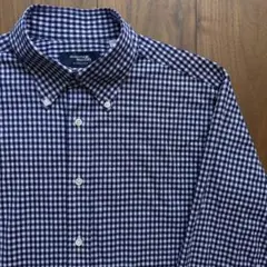 鎌倉シャツ easy care knit palpa ボタンダウン チェック L