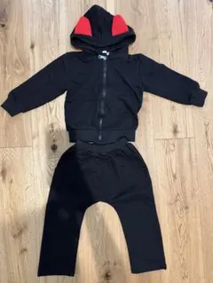 ハロウィン　デビル　セットアップ　100サイズ　ベビー　仮装　コスチューム