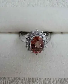 SALE大粒3.59ct 天然モルガナイト ピンクゴールドダイア☆*12号 - メルカリ