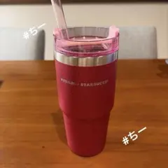 3WAYステンレスタンブラーSTANLEYグリッタービビッドピンク473ml