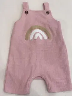 SHEIN ベビー ロンパース 9-12M ピンク 虹モチーフ