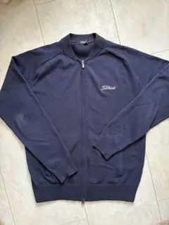 Titleist ネイビー ジップアップ カーディガン L