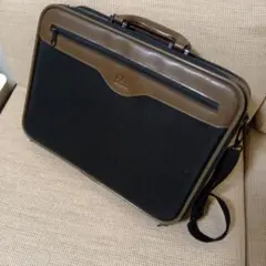 ビジネスバッグ 黒/茶 ナイロン