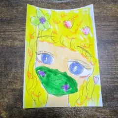 手描きイラスト アナログイラスト 女の子