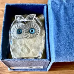 スワロフスキー フクロウ オブジェ　美品