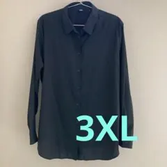 UNIQLO 黒長袖シャツ3XLのサムネイル
