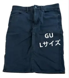 【GU】黒ストレッチタイトスカート　L