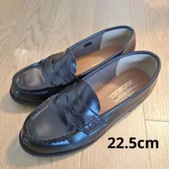 HARVAR 黒 ローファー 22.5