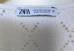 ZARA ホワイト パフスリーブ トップス S