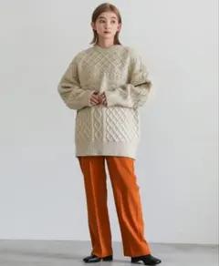 selectMOCA　ランダムケーブルオーバーニット