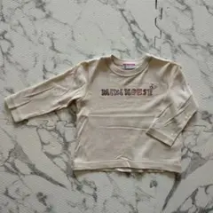 MIKIHOUSE 刺繍入り長袖Tシャツ 90