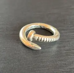 メンズリング　シルバー925刻印　ネジデザイン　メキシカン　ヴィンテージ