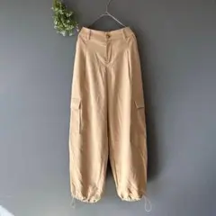 デイジー［M］大人スポーティ◎こなれ感◎薄手さらり◎裾ドロスト◎カーゴパンツ