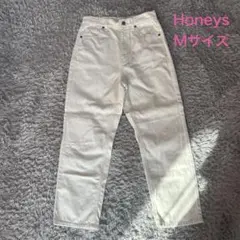 ハニーズ　ストレートデニム　オフホワイト　M