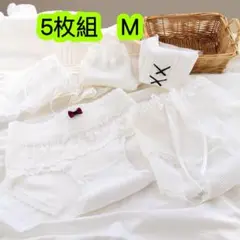 5枚組M160高校生ショーツ ジュニア 綿100% レディース下着　第290号
