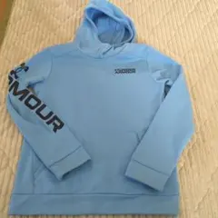 UNDER ARMOUR 水色 フード付きパーカー
