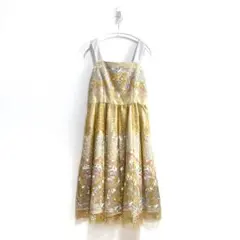 GRACE CONTINENTAL チュール刺繍キャミワンピース