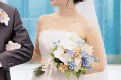 ウェディングブーケ　造花