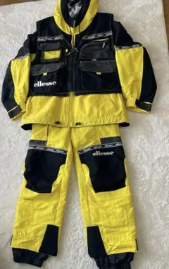 【希少・美品】エレッセ スキー スノボウェア 刺繍ロゴ セットアップ XLサイズ 希少・美品】エレッセ スキー スノボウェア 刺繍ロゴ