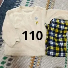 即購入ok/ユニクロ　フリースパジャマ　ウッドストック　スヌーピー　110