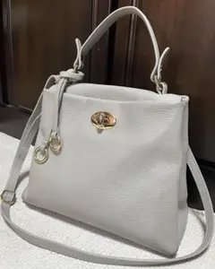 ASHELEN KOBE アッシュエレン ターンロック2WAY バッグ シボ革