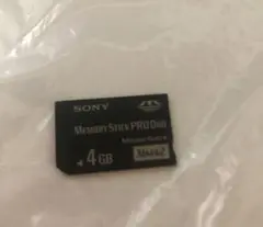 国内生産品　psp メモリースティック　pro duo 4GB SONY 純正品