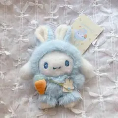 シナモロール マスコットホルダー ふっくらおみみのうさぎの会 サンリオ お顔厳選
