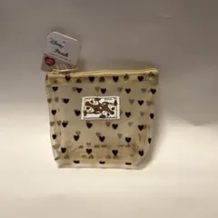 新品！チップ＆デール メッシュポーチ ハート柄