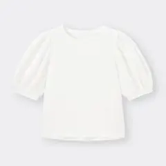 GU ボリュームスリーブT ( 5分袖 )