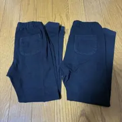 ユニクロ　レギンス　スパッツ　10分丈　黒