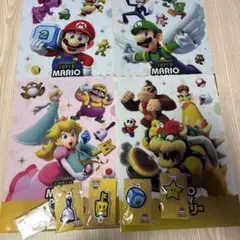 スーパーマリオパーティ クリアファイル　キーホルダー　セット