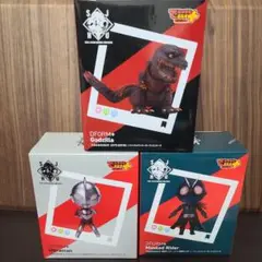 でふぉるむぷらす フィギュアセット ゴジラ ウルトラマン 仮面ライダー