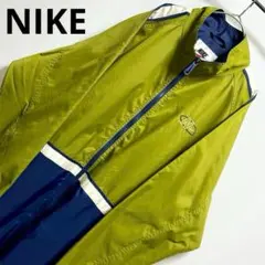 希少　NIKE ナイキ　90's アメリカ古着　ロゴ刺繍　ナイロン　ジャケット