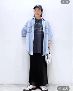 ストレッチサテンスカート