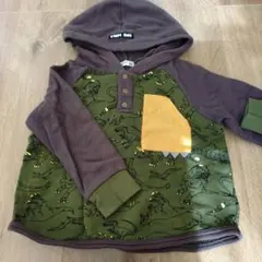 恐竜プリントパーカー 100cm