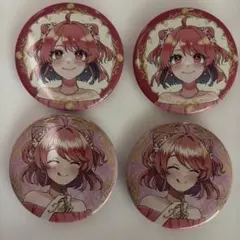 カラフルピーチのあさん　ぷぴぱ缶バッジ