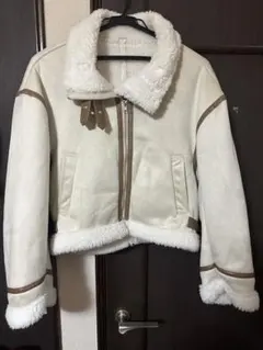 ショート丈ボアムートンジャケット GRL