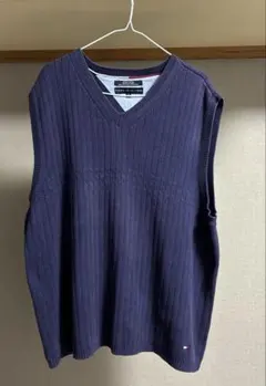 00s TOMMY HILFIGER（トミーヒルフィガー）コットンニットベストのサムネイル