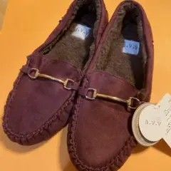 a.v.v ワインレッド モカシン