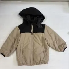 devirock フード付き中綿コート ベージュ・黒　100サイズ 男の子