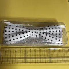 蝶ネクタイホワイト　ドット　新品未使用品