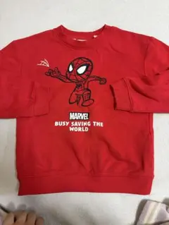 H&M スパイダーマン トレーナー　赤110