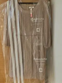 美品　NATURAL BEAUTY BASIC ドット柄ワンピース Sサイズ
