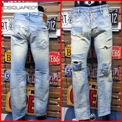Dsquared2 ストレッチ パッチワークリペア M B.Jean 48 - メルカリ