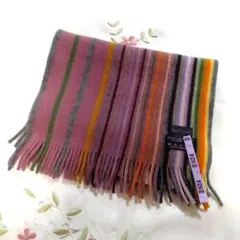 ポールスミス　マルチストライプ　カシミヤ100%